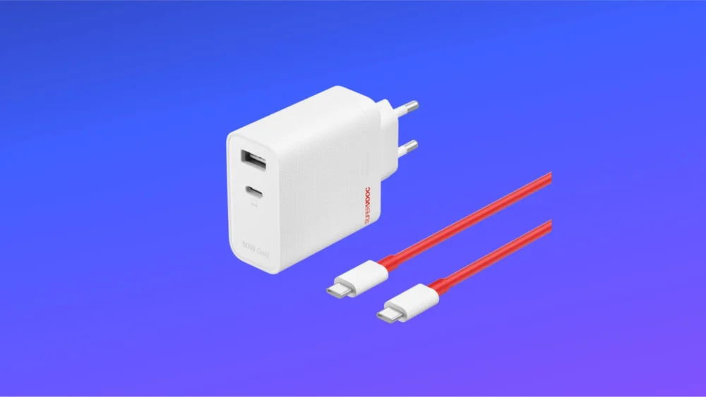 OnePlus Offers Significant Discount on High-Performance 80W SUPERVOOC Dual-Port GaN Charger, Priced at €29.99.