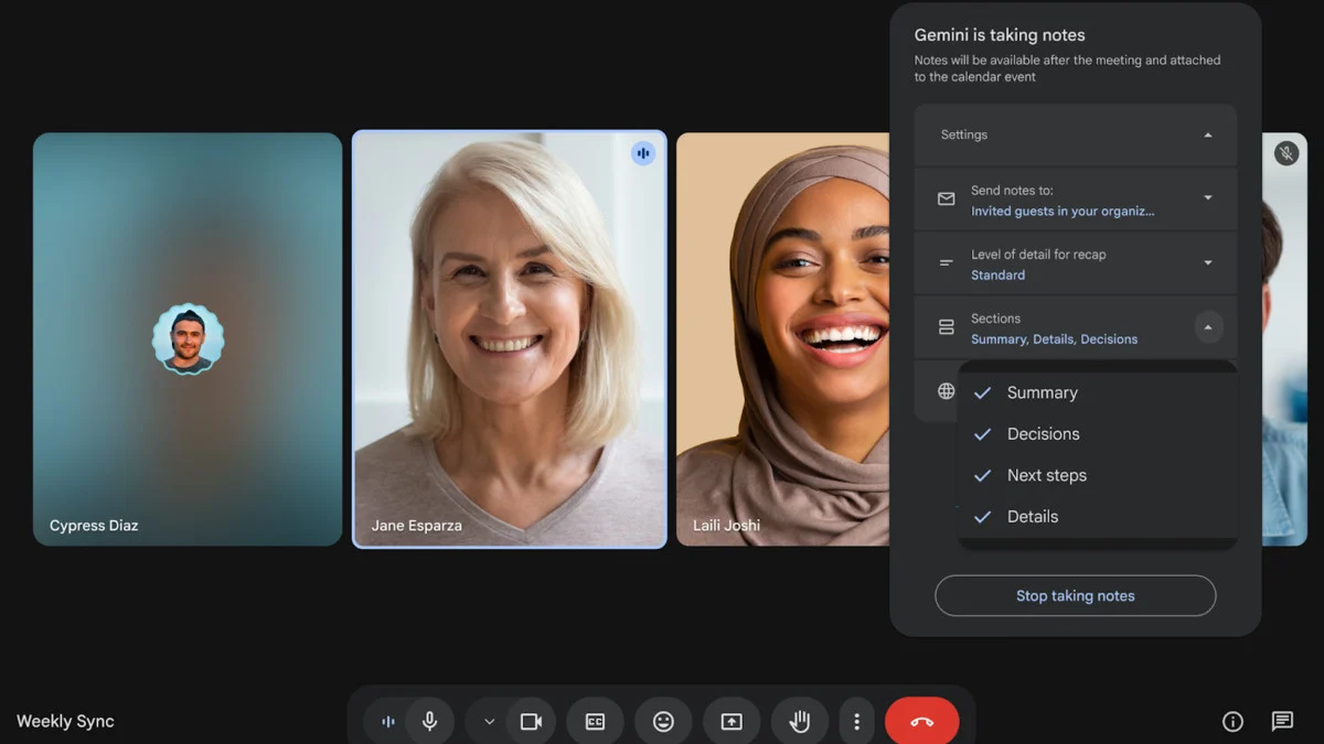 Google Meet Enhances AI-Powered Note-Taking with Advanced Customization and a New "Decisions" Section