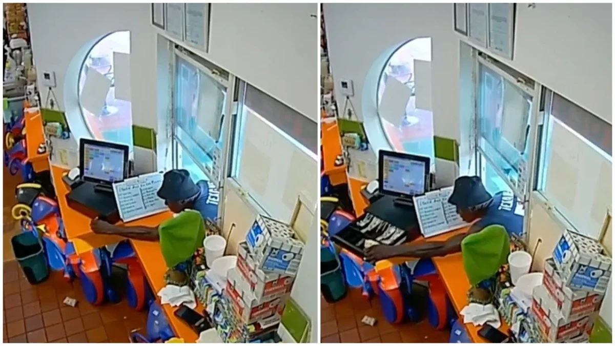 Man Caught After Attempting Second Cash Register Theft Through Drive-Thru Window, Igniting Debate Over Store Security and Public Responsibility
