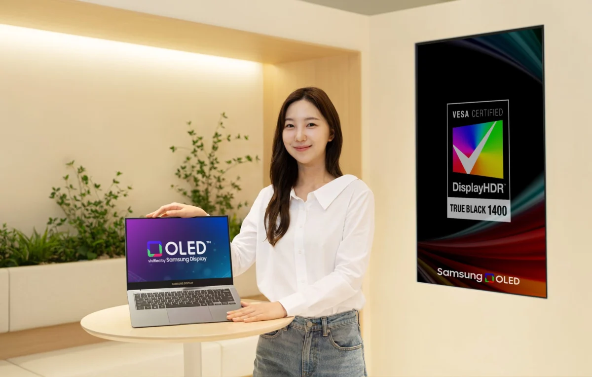 Samsung Begins Fully-Scale Supply of Tandem OLED Panels Meeting VESA DisplayHDR True Black 1400 Requirements