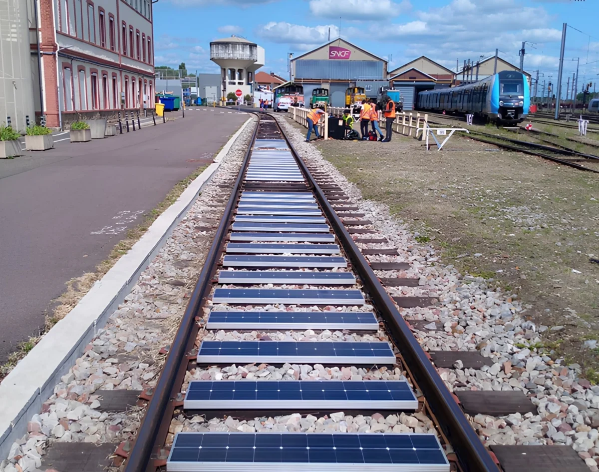 SNCF Explores Innovative Solar Panel Integration on Railway Tracks to Diversify Energy Mix