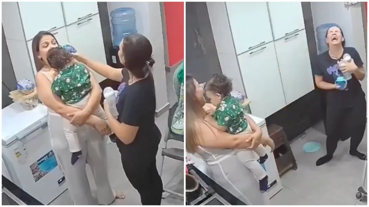 Exhausted Mom’s Accidental Attempt to Feed Friend Baby Bottle Goes Viral, Sparking Dialogue on Parental Sleep Deprivation