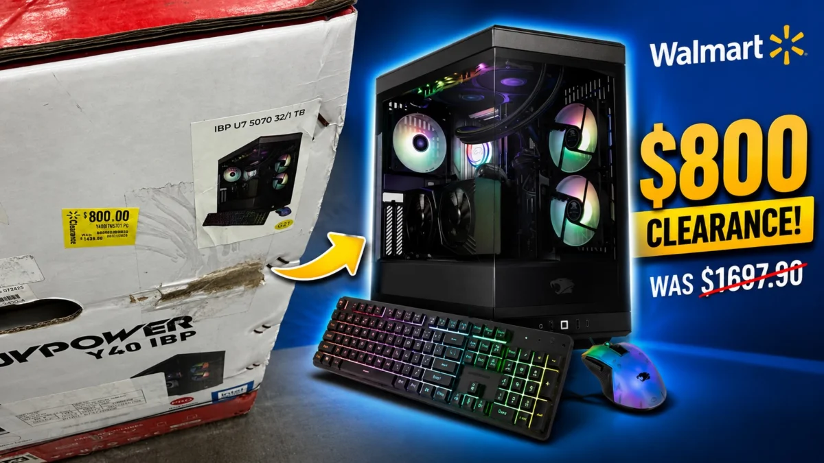 Walmart Clearance Sale Sees iBUYPower Gaming PC With RTX 5070 Discounted by Over $1100