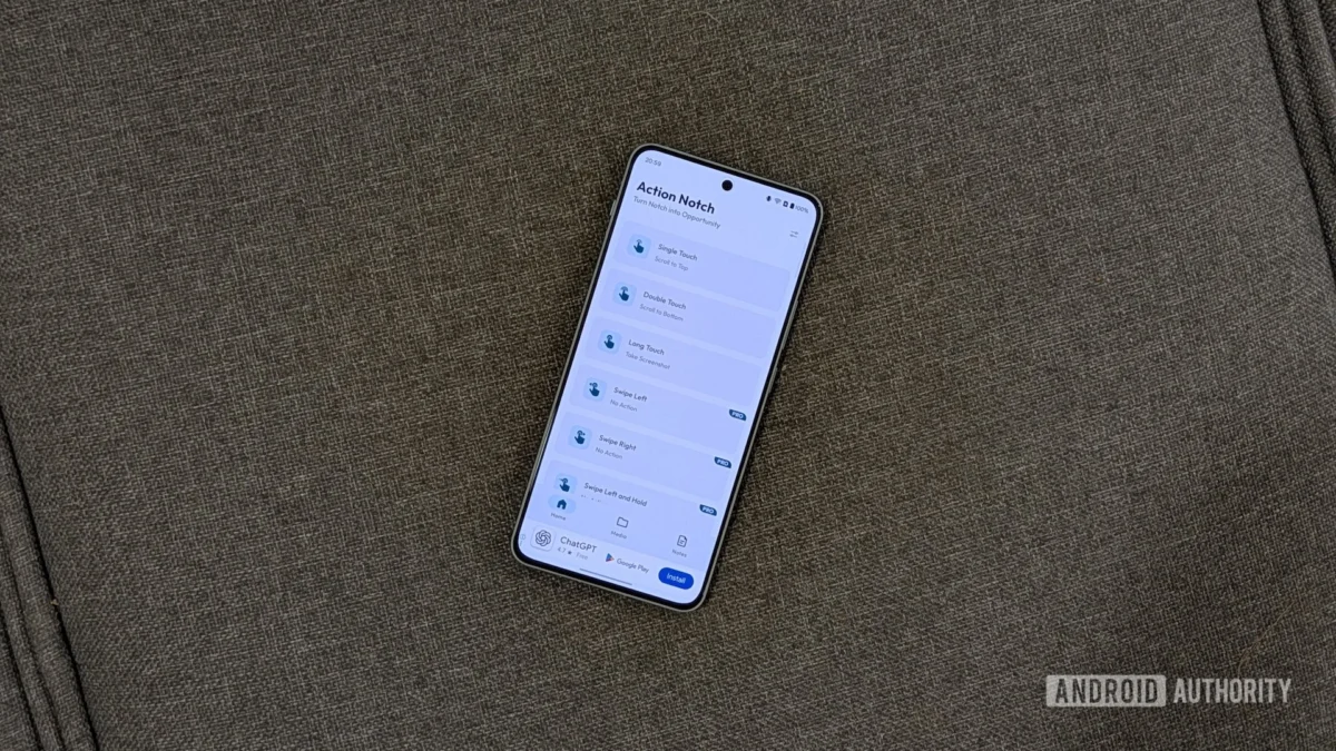 Action Notch Transforms Android Notches into Powerful Interaction Hubs