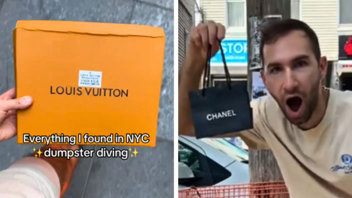 ‘Rage Bait or Real?’: A TikToker Found Chanel, Louis Vuitton, and Burberry Items on New York City Streets — and Drank From a Fire Hydrant