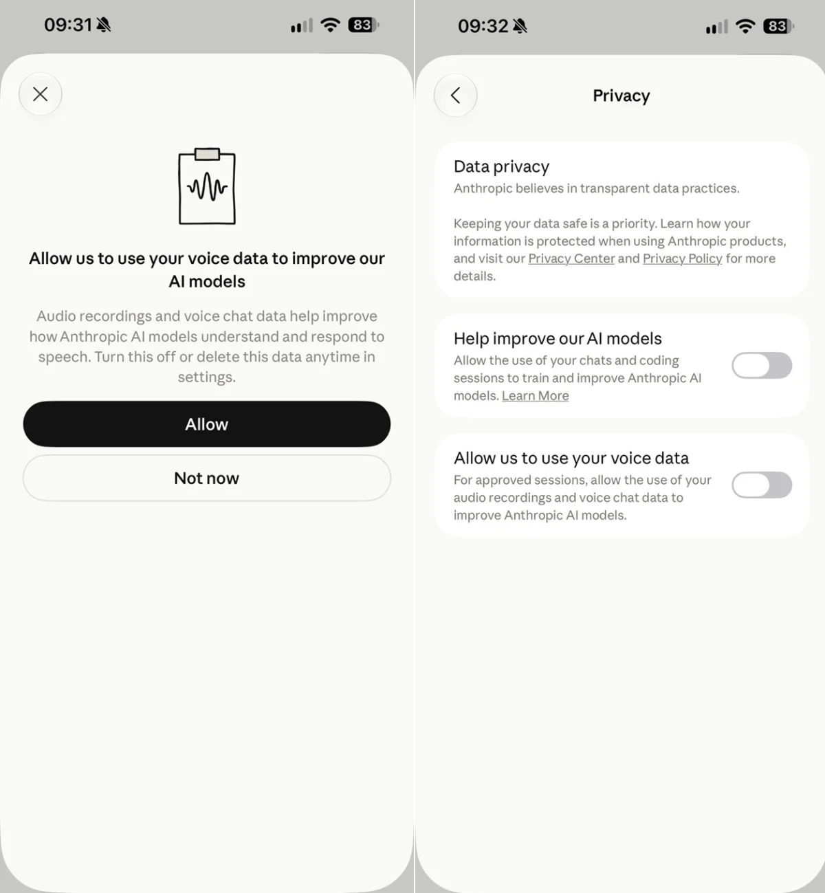 Anthropic Seeks User Consent for Voice Data to Enhance AI Models