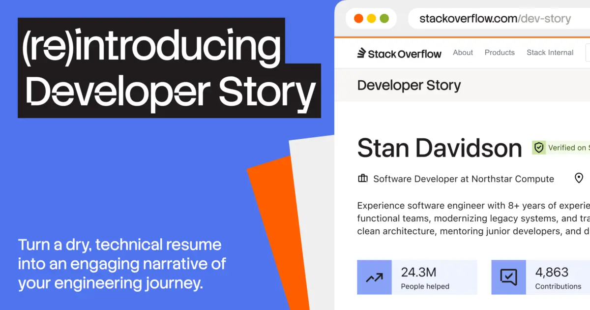 Stack Overflow Addresses Broken Tech Hiring Landscape with Relaunch of Developer Story Feature