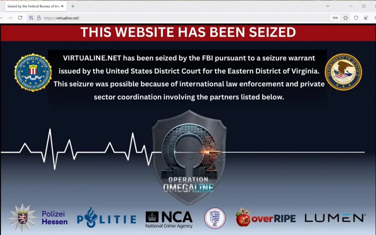 US Law Enforcement Seizes Virtualine Bulletproof Service Tied to Ransomware and Cybercrime